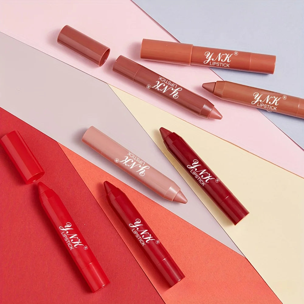 Matte Lipstick Pen Automatic Rotary Pencil Waterproof Non Fading Lip Qme