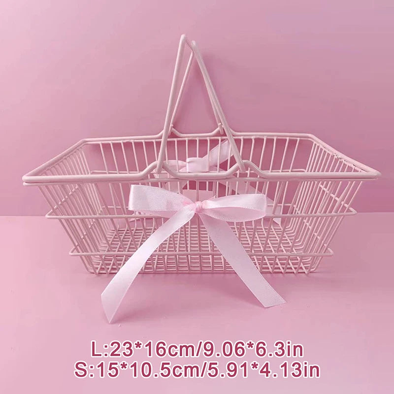 Girl Dormitory Desktop Organization Container Baskets Mini Storage Qme