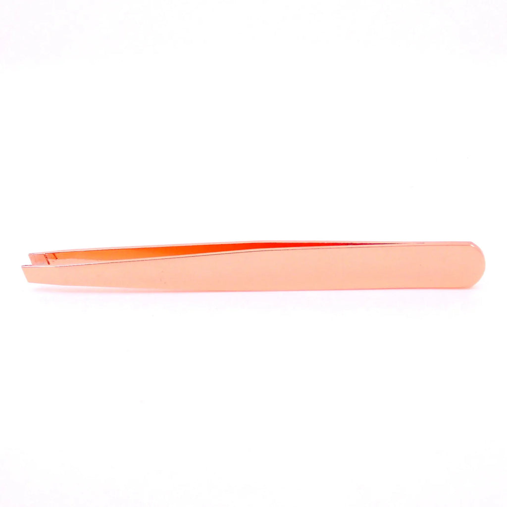 Private Label Eyebrow Tweezers Rose Gold Pincet Clips Stainless Steel Qme Rose Gold China Mainland