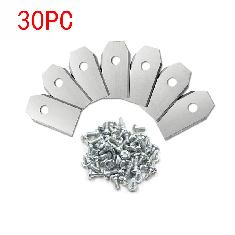 Trimmer Blade Lawn Mower Grass Replacement Cutter Husqvarna Automower Qme 30Pcs Sliver 0.75MM