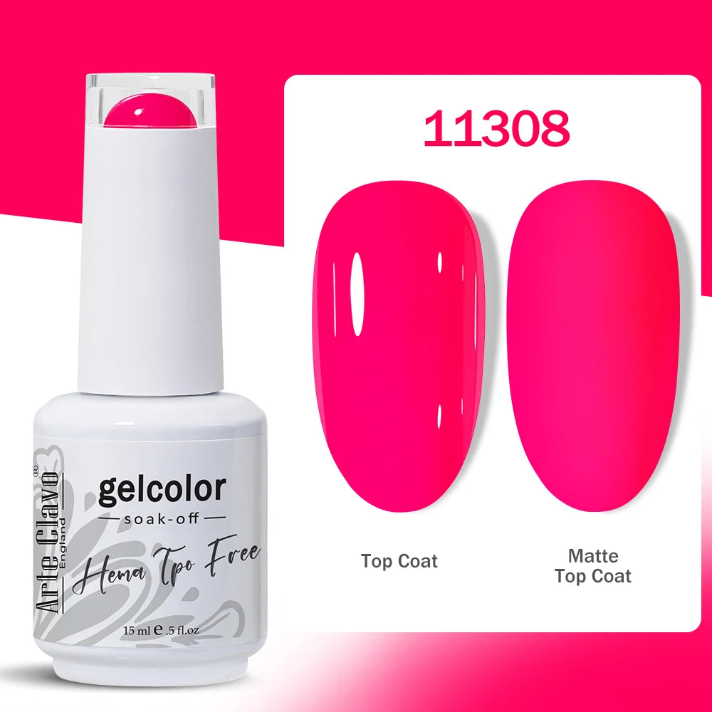 Arte Clavo Nail Art Semi Permanent Gel Polish Supplies Professionals Qme 11308