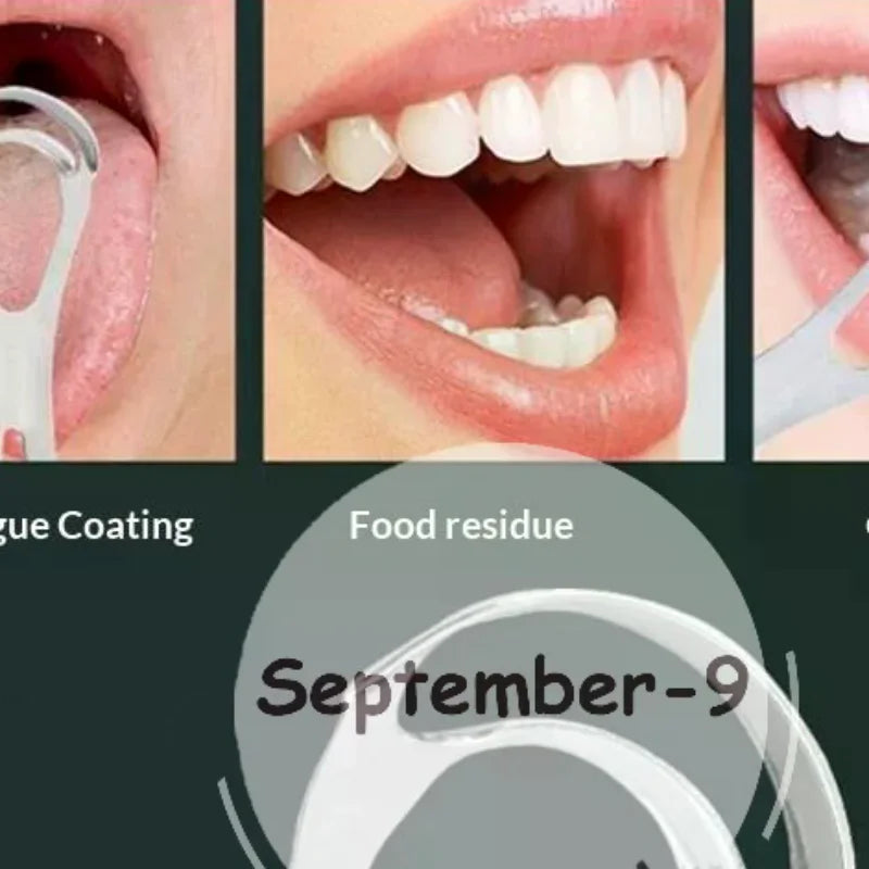 Stainless Steel Tongue Scraper Easy Clean Fresh Breath Oral Hygiene Qme Default Title