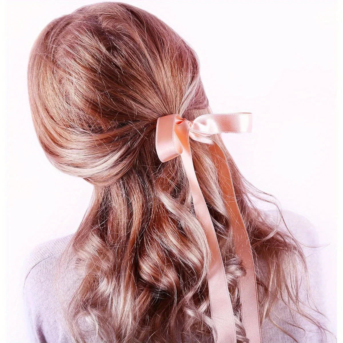 Lace ribbon - Smooth surface - Suitable for wedding decorations, gift packaging, hair bun bows, birthday party decorations Qme