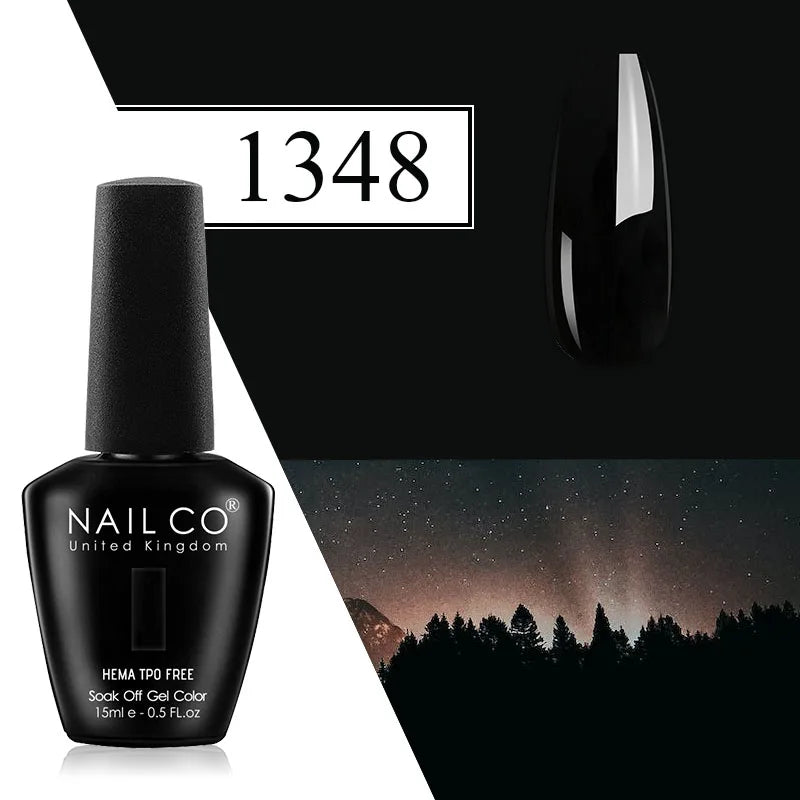 NAILCO Plum Gel Nail Polish Matte Coat Autumn Winter Semi Permanent Qme