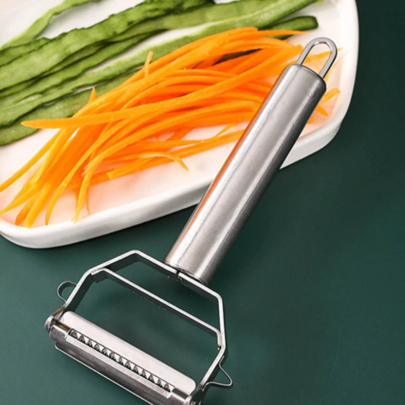 Vegetable Peeler Stainless Steel Melon Planer Double-Head Peeler Household Kitchen Multiple-Function Fruit And Vegetable Peeler Qme