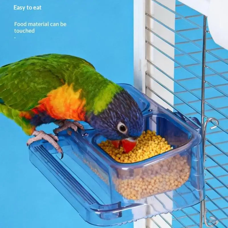 Feeding Water Bowl Pet Supplies Accessories Parrot Double Large Qme