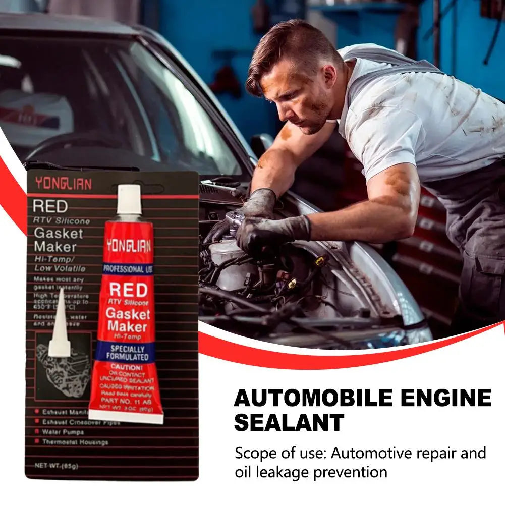 Automotive Engine Sealant Silicone Gasket Maker Waterproof Red Qme