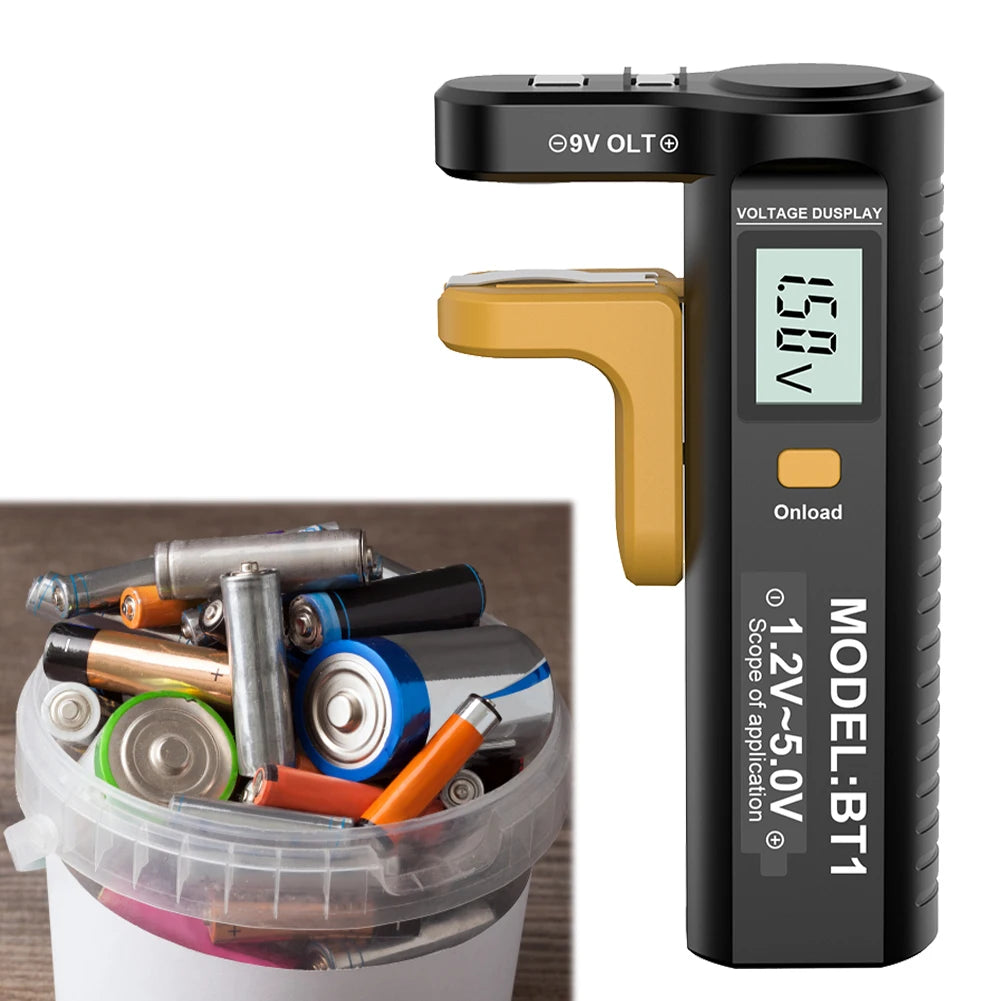 Digital Battery Tester Battery Checker Volt Checker Battery Capacity Check Detector Measurements Tester for AAA AA Button Cell Qme