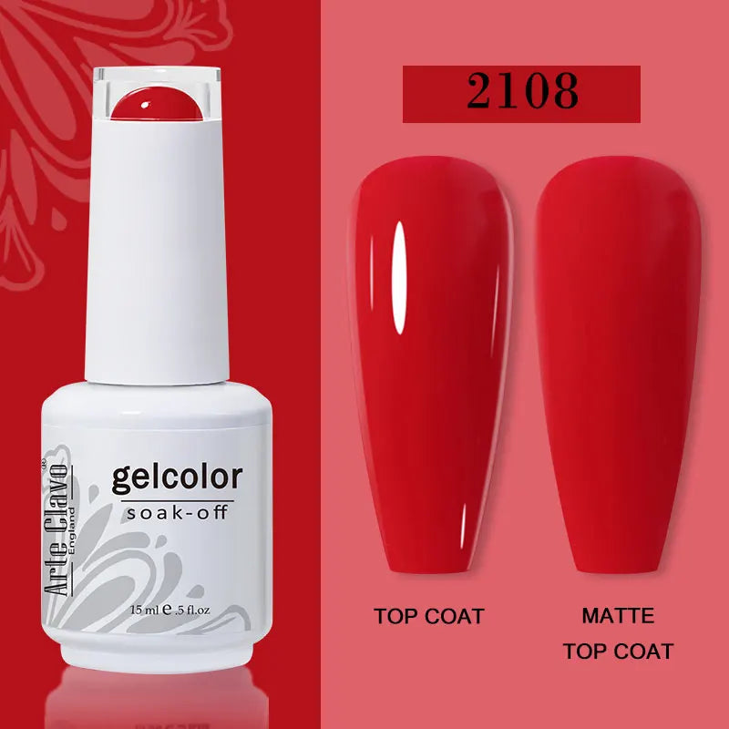 Arte Clavo Red Series Nail Polish Party Colors Gel Varnishes All