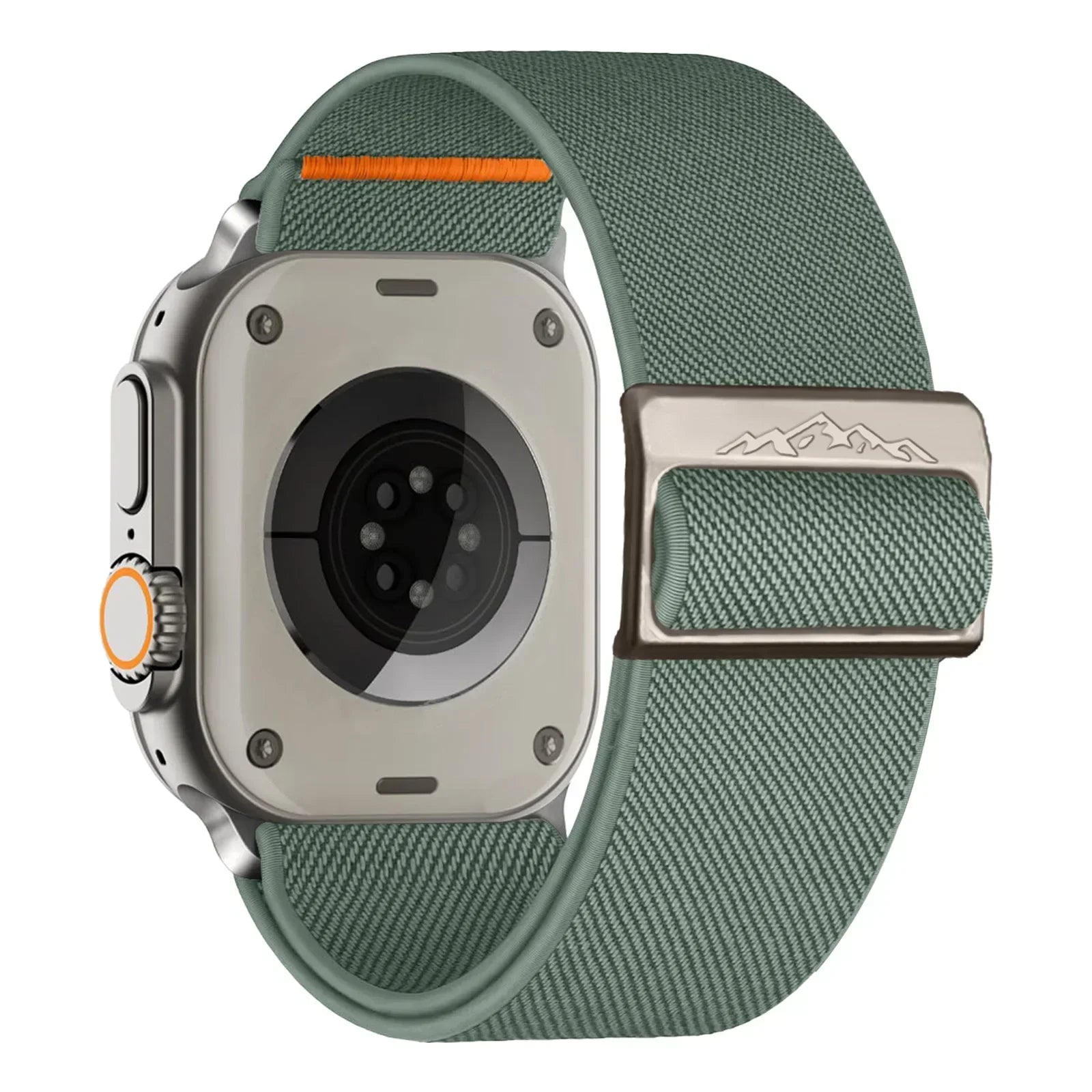 Nylon Strap for Apple Watch Band IWatch Series 9 8 7 SE Ultra 2 Bracelet 44mm 45mm 49mm 40mm 41mm Correa Watchband Accessories Qme pine needles green 42mm 44mm 45mm 49mm