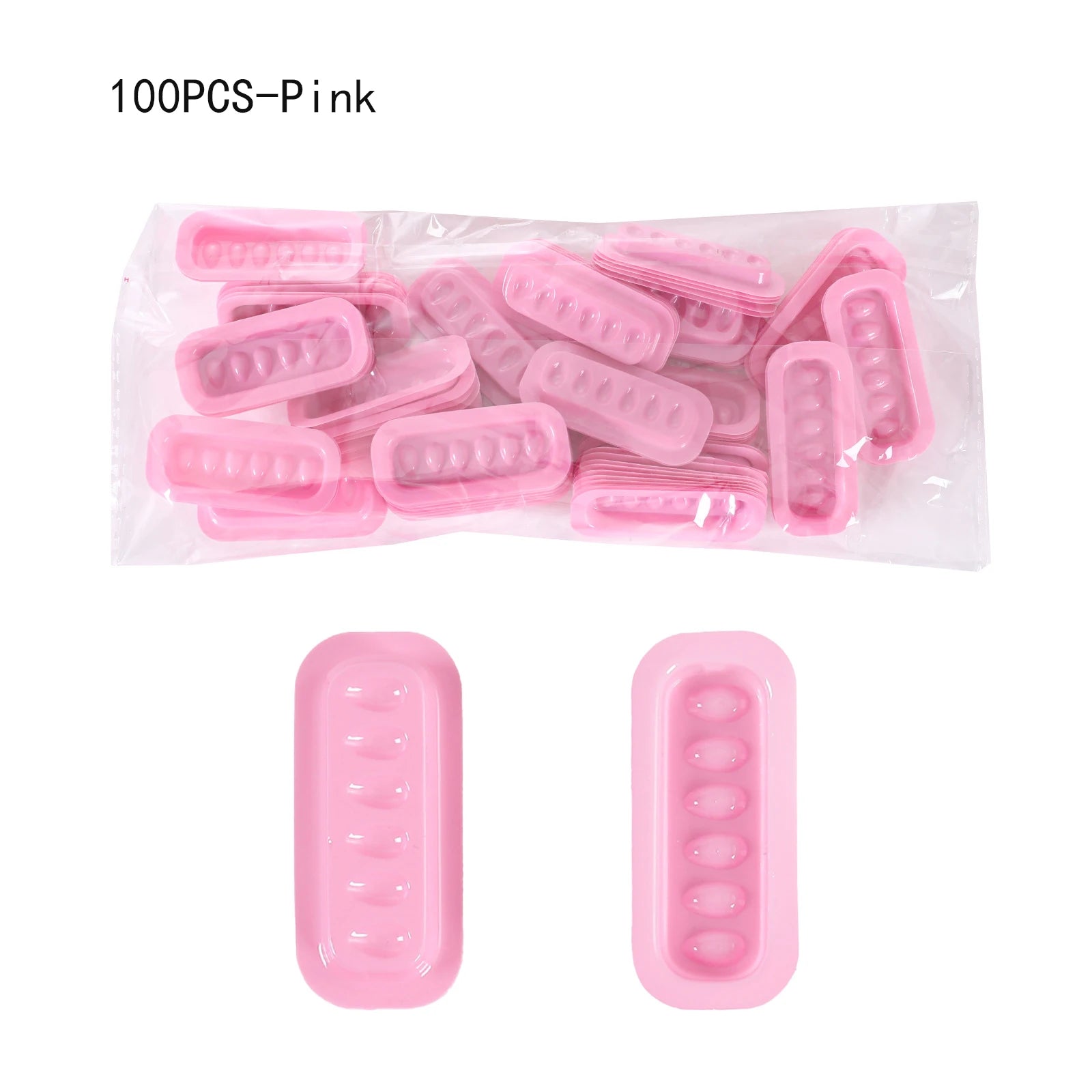 Self Adhering Eyelash Extension Lash Glue Tray Wells Fan Maker Qme Pink China Mainland