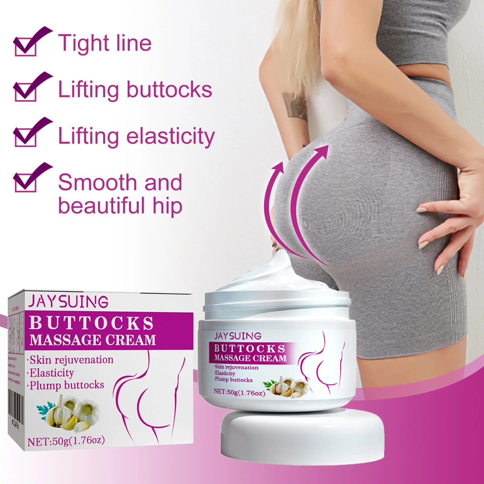 Hip Buttock Care Cream Women Butt Firming Lifting Shaping Moisturizing Body Massager Lotion Peach Plump Buttocks Care Cream Qme