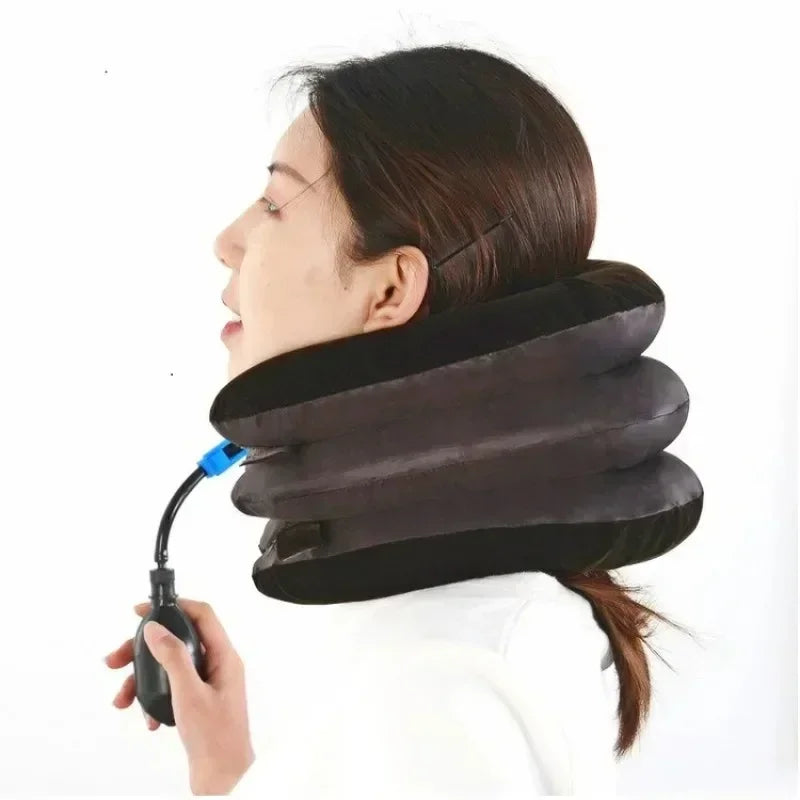 Inflatable Soft Air Neck Support Cushion Portable Comfort Protective Qme