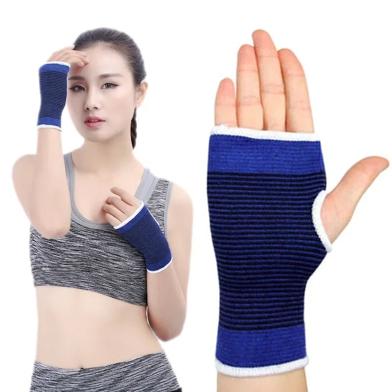 1 Sports Wristbands Cotton Knitted Elastic Wrist Support Basketball Qme