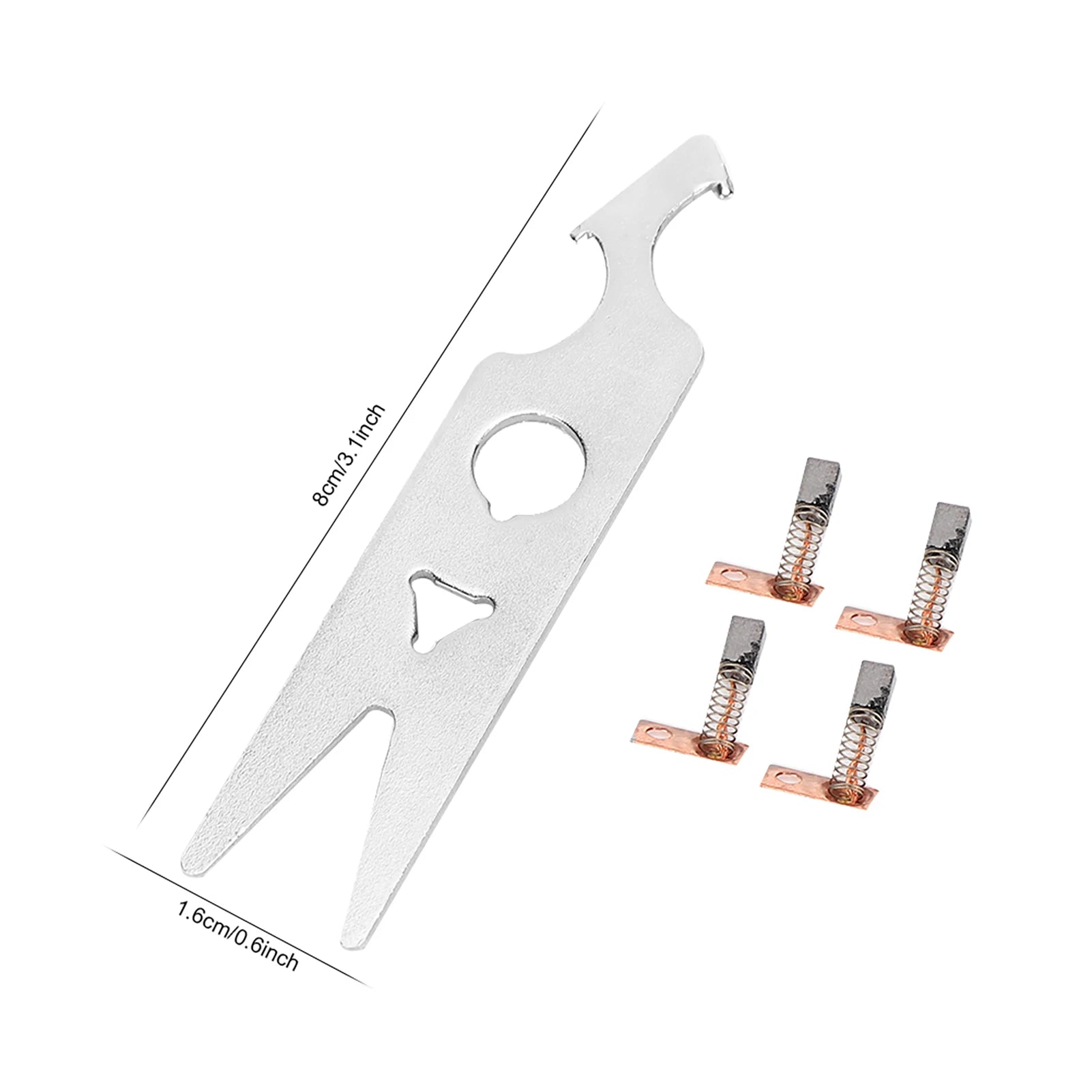 Nail Drill Handpiece Carbon Brush 2 Pairs Carbon Brush Wrench Set Nail Drill Handpiece Accessory Replacement Part Carbon Brush Qme