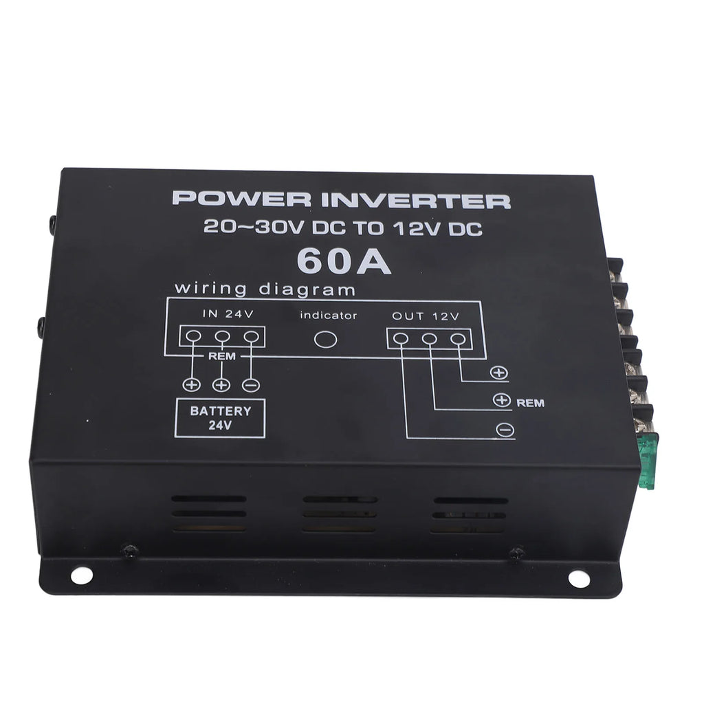Voltage Reducer Regulator Fast Head Dissipation 24V To 12V Step Down Converter with Temperature Control for RVS SUVs Buses Qme