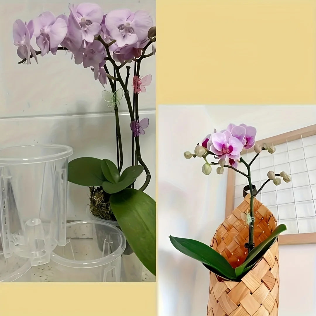 Butterfly Plant Support Clips Reusable Plastic Stem Fixing Clamp Vine Traction Clip For Garden Plant Flower Vine Fixing Tool Qme