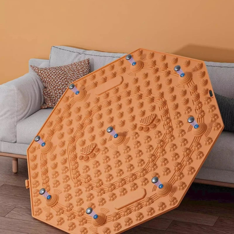 Traditional Chinese Medicine Round Acupressure Board Jogging Foot Qme
