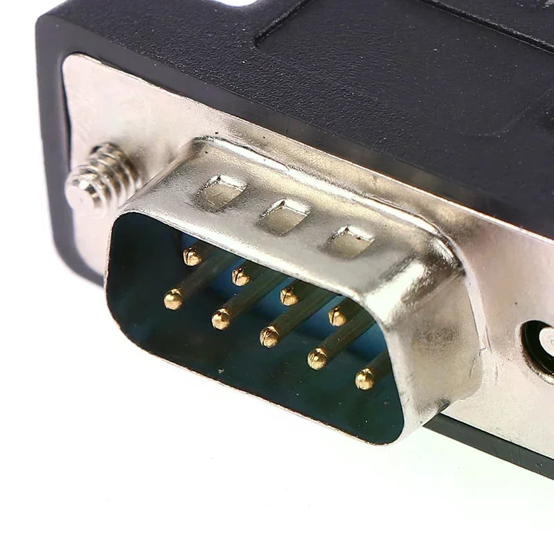 DB9 RS232 Male Female RJ45 Adapter COM Port LAN Ethernet Converter Qme