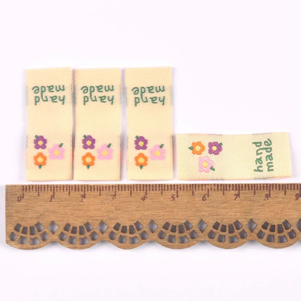 50Pcs Lovely Mushroom/Banana/Flower Embroidery Cloth Labels For Sewing Supplies Garment DIY Bags Hats Accessories Handmade Tags Qme 5