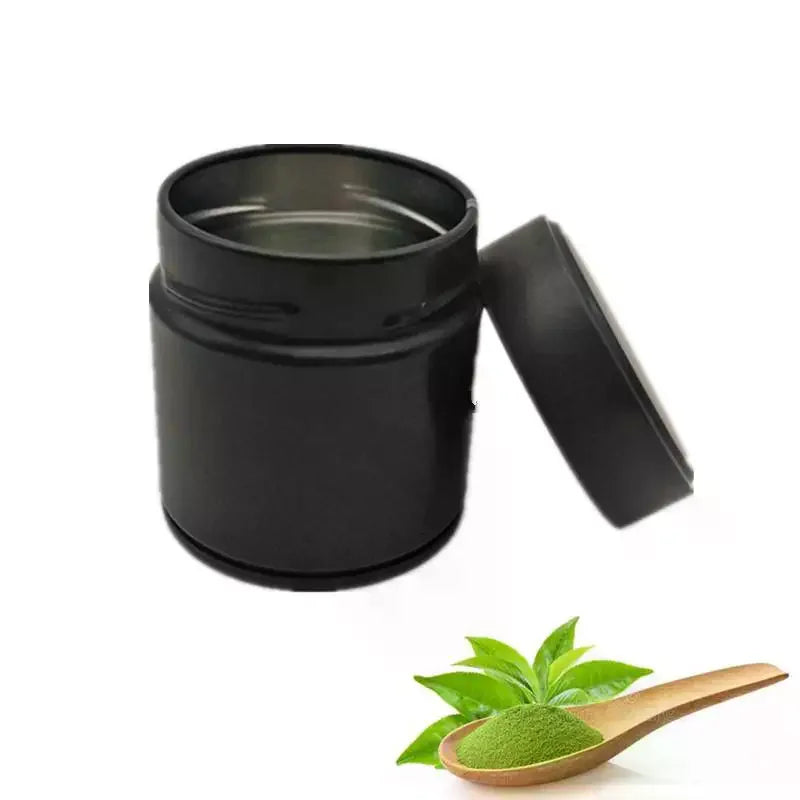 Portable Mini Matcha Powder Can Thick Tinplate Tea Sealed Jar Spice Storage Box Container Box Kitchen Gadgets Household Qme