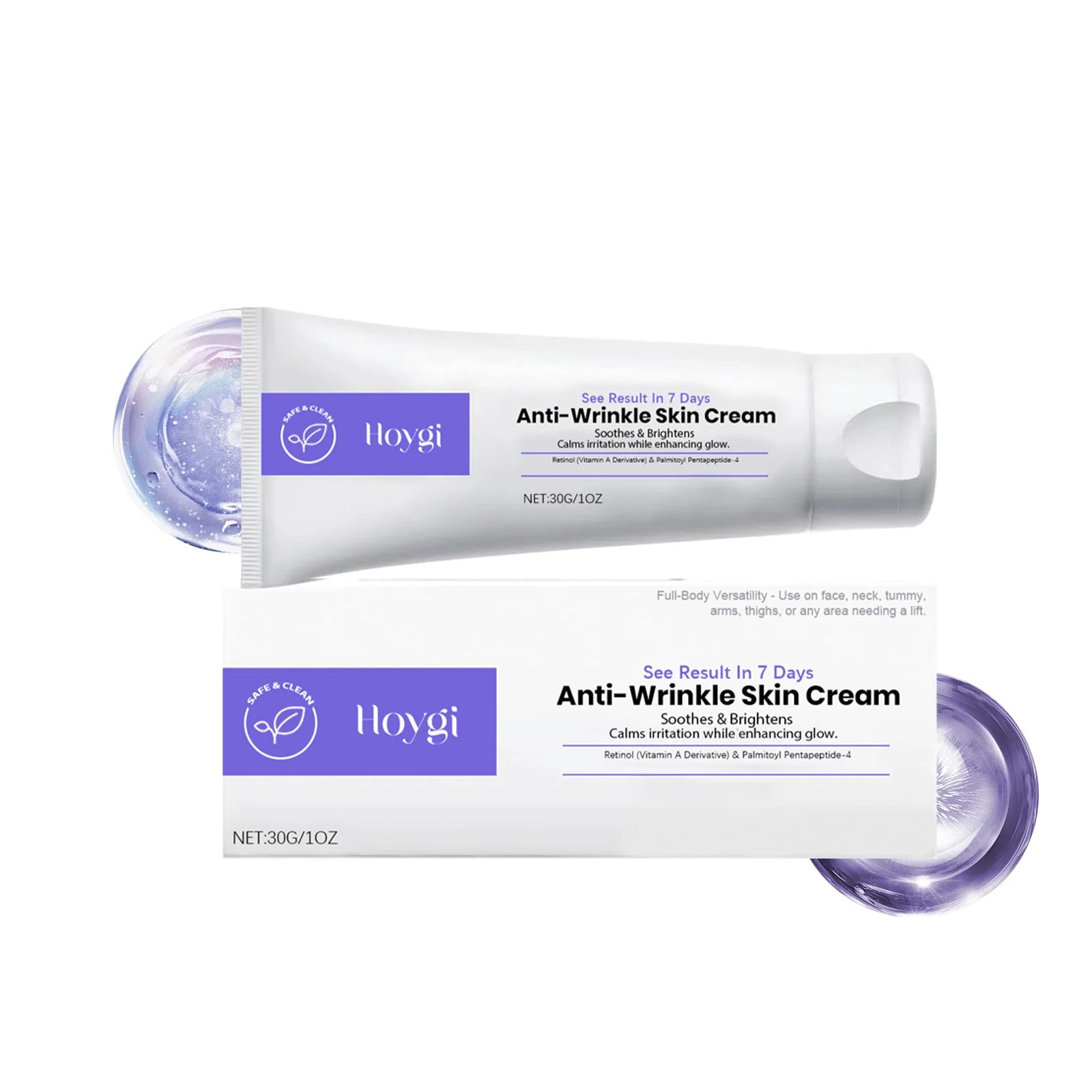 Retinol Firming Cream Lifting Tightening Improve Sagging Fade Fine Lines Pore Refining Nourishing Gentle Face Neck Care Cream Qme 30g Boxed