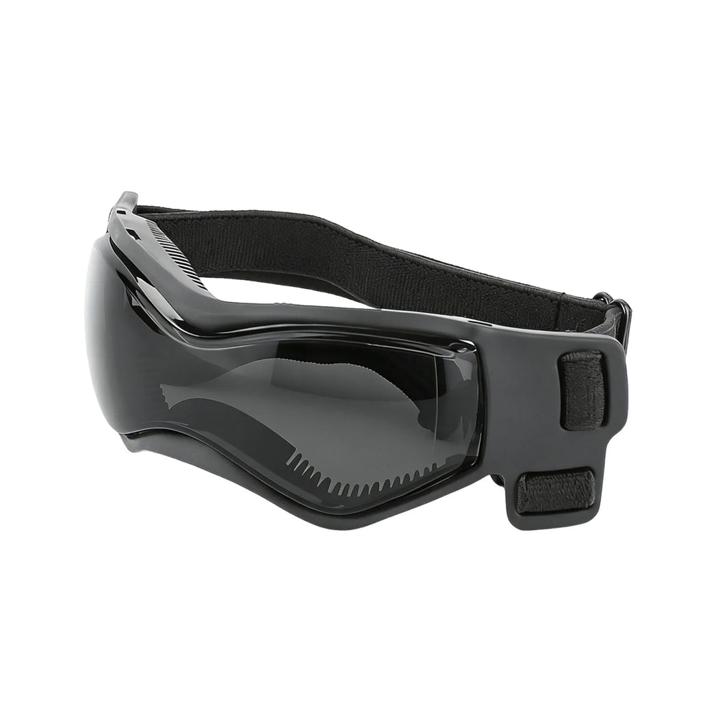 Dog Goggles Dustproof Cycling Eye Protection Sunglass with Adjustable Straps for Motorcycle Driving Bike Riding Hiking Swimming Qme black