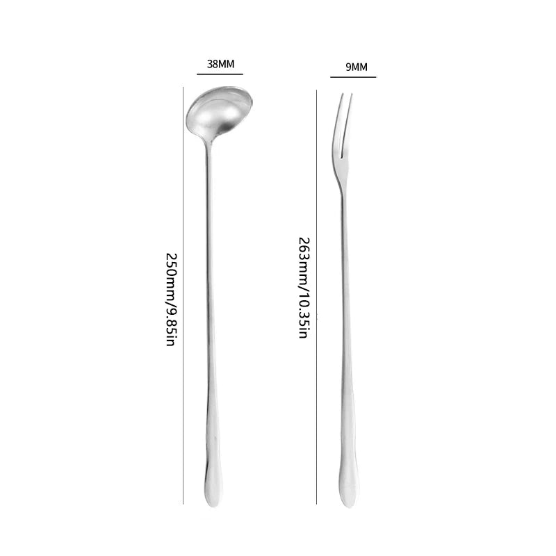 Stainless Steel Pickle Forks Spoon Long Handle Jar Grabber Canning Qme
