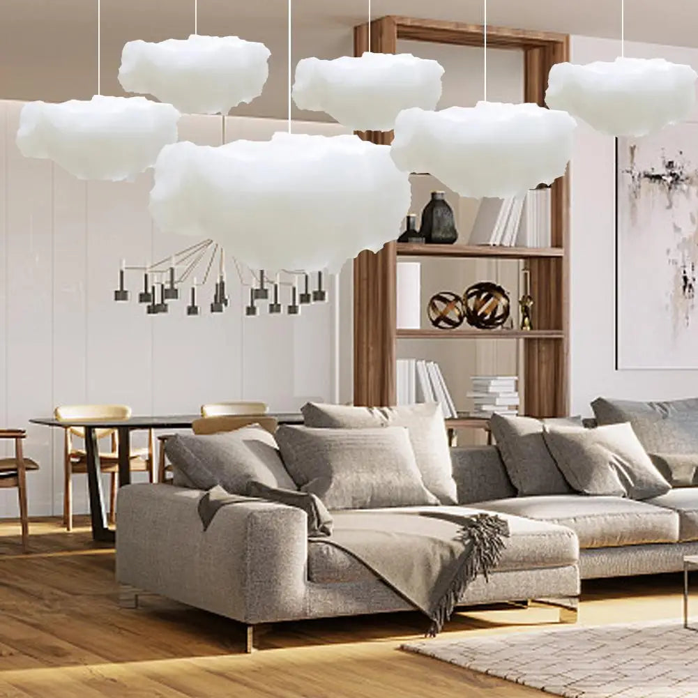 Artificial White Cotton Cloud Wedding Background Decor Props Backdrop T Stage DIY Birthday Party Wedding Hanging Ornament Qme