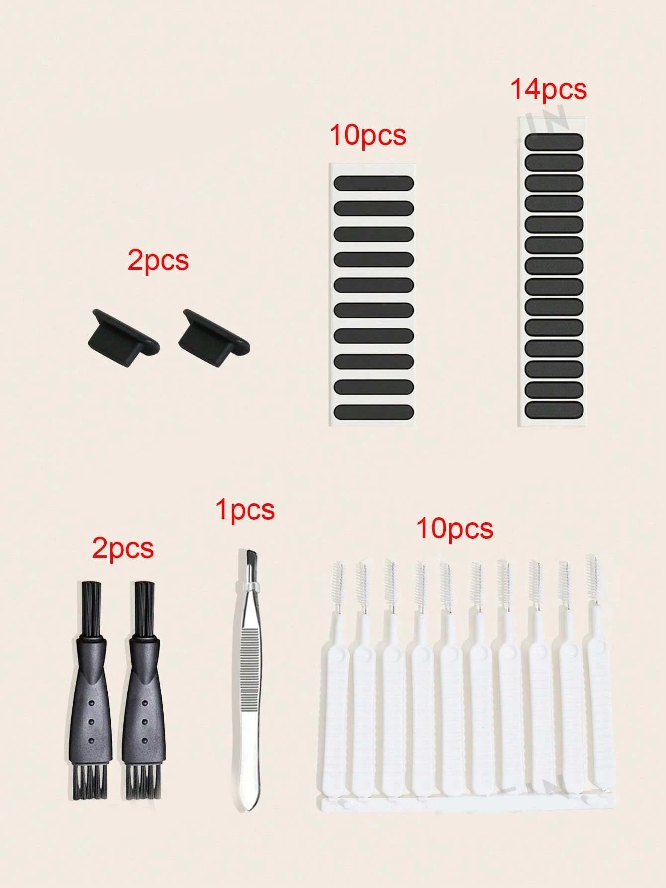 8-piece Mobile Phone Charging Port Cleaning Brush Dust Net Speaker Qme