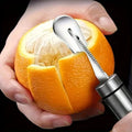 Stainless Steel Orange Peeler Curved Handle Creative Cutlery Kitchen Qme Default Title
