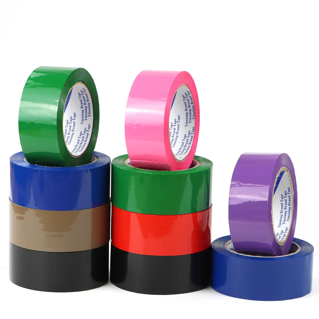 Colorful Wear-Resistant Single-Sided Adhesive Shipping Tape for Warehouse Parcel Packaging Qme