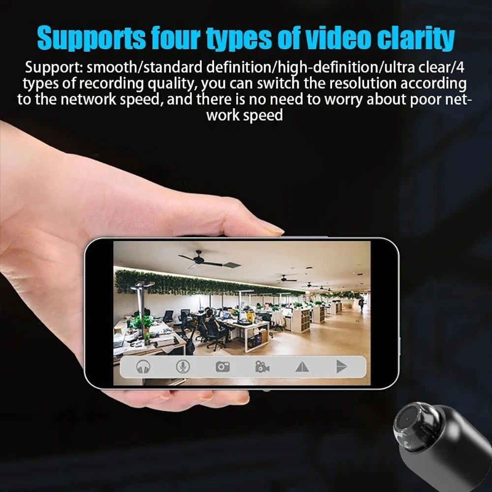 1080P HD X5 Mini Camera Wireless WIFI Outdoor Indoor Surveillance Camera with Recording for Home Security Night Vision Camera Qme