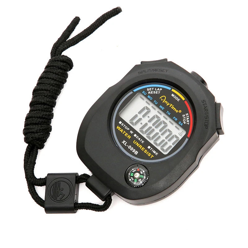 Digital Stopwatch XL-013 Chronograph Wristband Alarm AM PM 24H Clock Qme