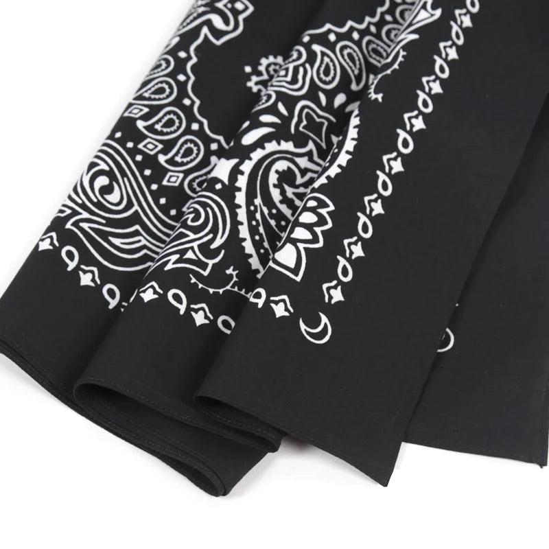 Oversized Hip Hop Cashew Cotton Large Square Bandana Scarf Riding Qme