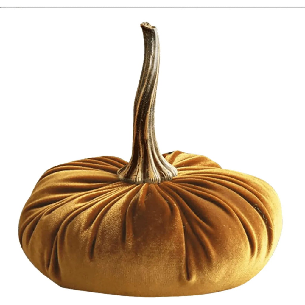 Velvet Soft Pumpkin Ornaments Handmade Home Holiday Ornaments Decoration Autumn Decoration Qme