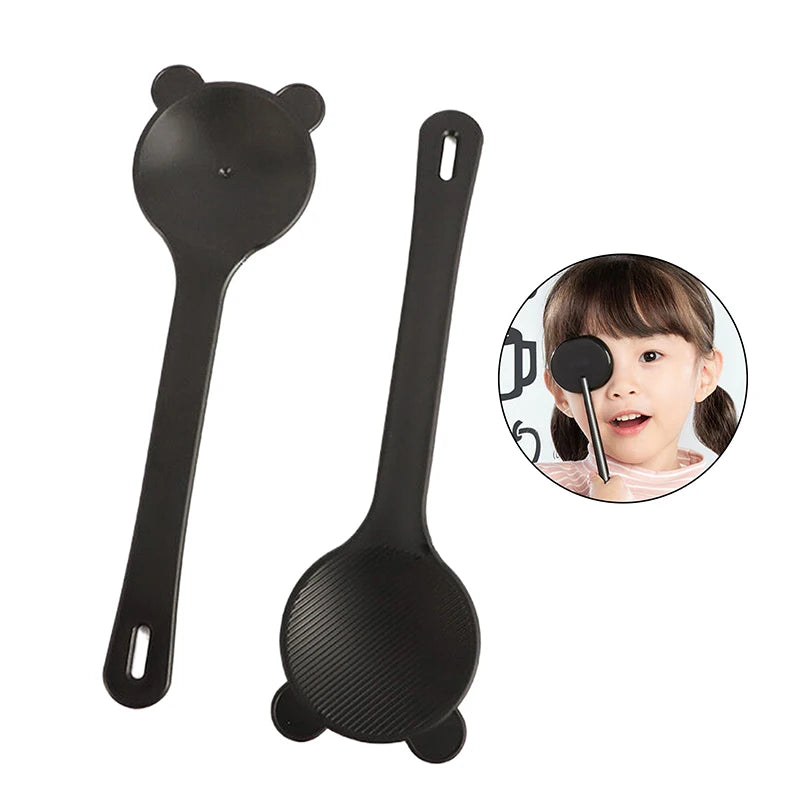 Eye Occluder Professional Black Bear Shape Handheld Optometry Tool Qme