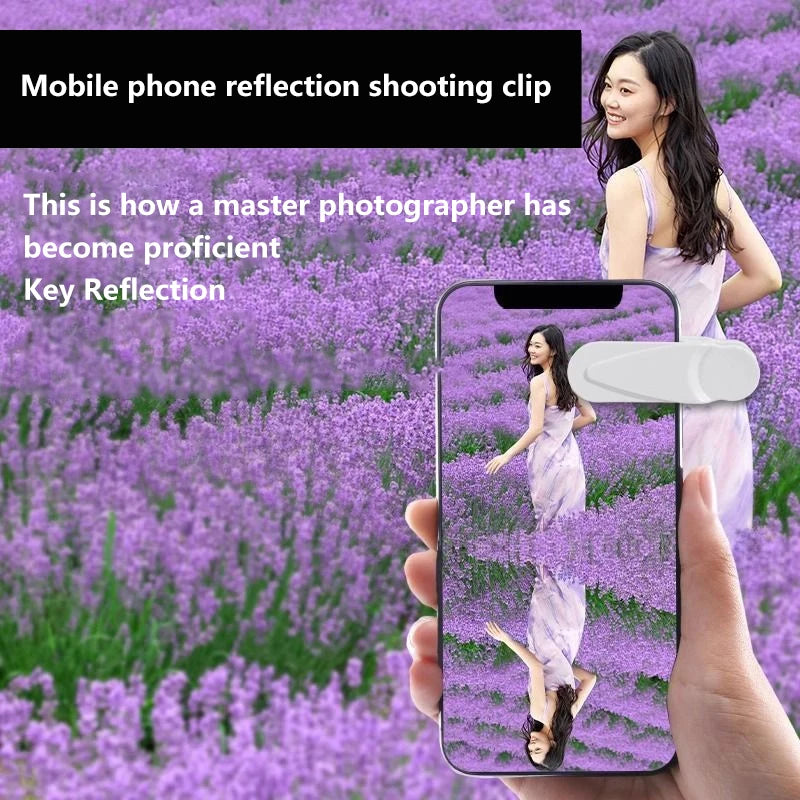 Cell Phone Camera Mirror Reflection HD Lens Selfie Reflector Mirrors Qme