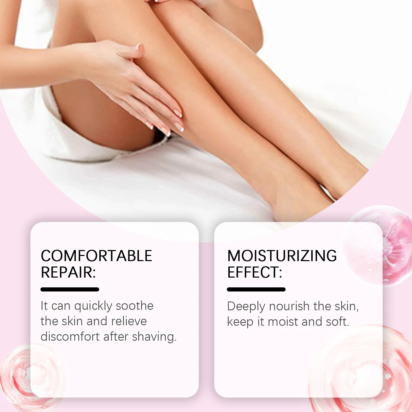 Strawberry Vanilla After Shave Oil for Smooth Skin Moisturizing Soothing Depilation Essential Oil Prevent Ingrown Hairs & Drynes Qme
