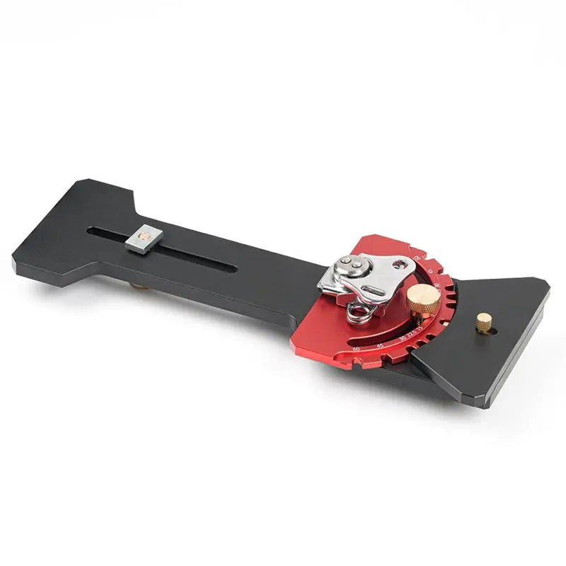 A02F-Quick Positive Angle Stop Adjustable Angle Track Saw With-60° To 60° Protractor 90 Degree Right Angle Rail Square Guide Qme