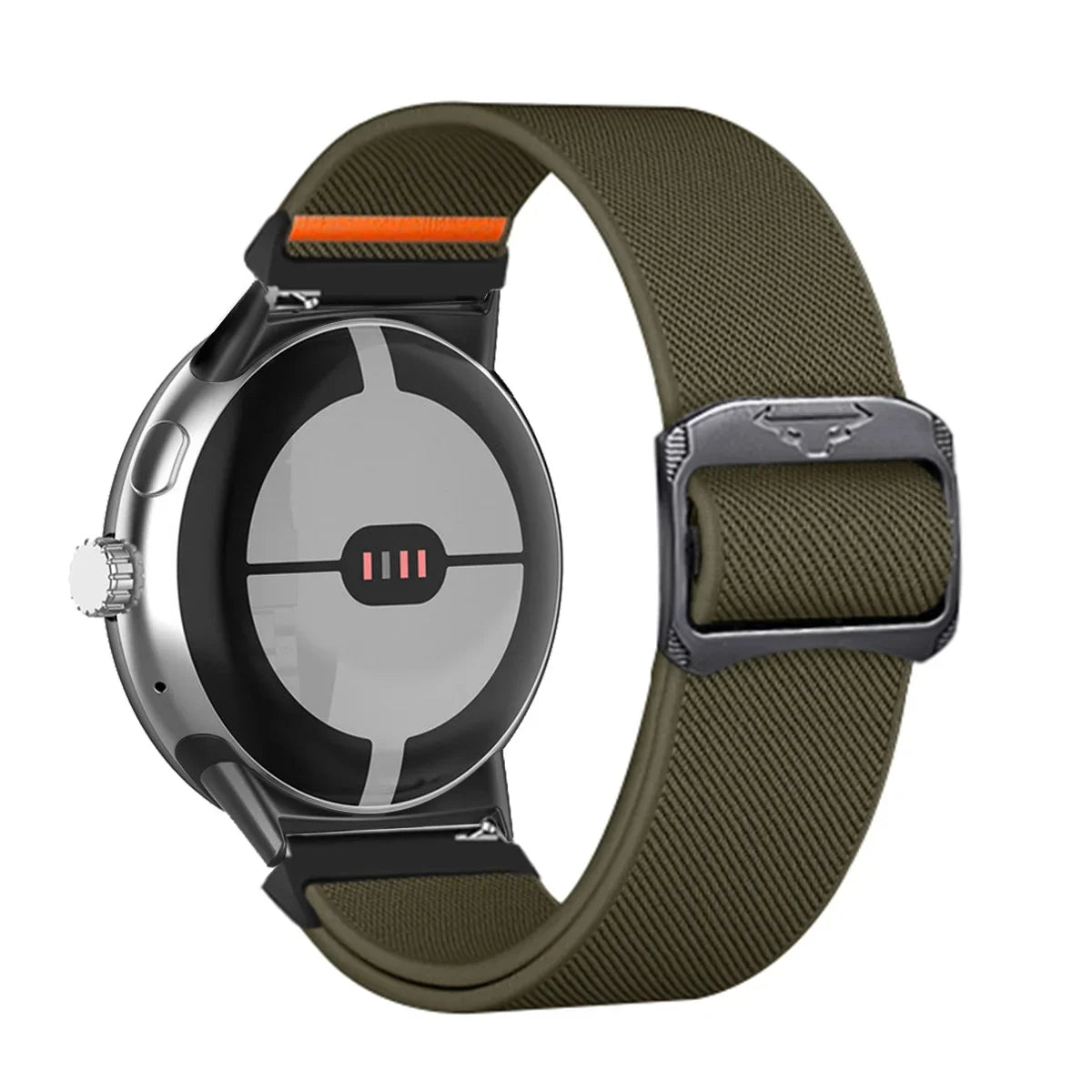 Strap for Google Pixel Watch 3 45mm Nylon Sport Band for Google Pixel Watch1/2/3 41mm Wristband Bracelet Replaced Accessories Qme AGreen-B Pixel Watch 3 45mm