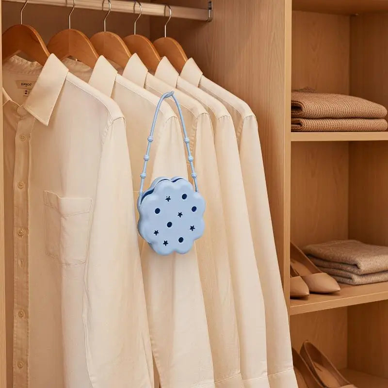 Silicone Soap Bag Hanging Aroma Beads Storage Box Hollow Water Draining Fragrance Holder For Bathroom Closet Car Home Use Qme
