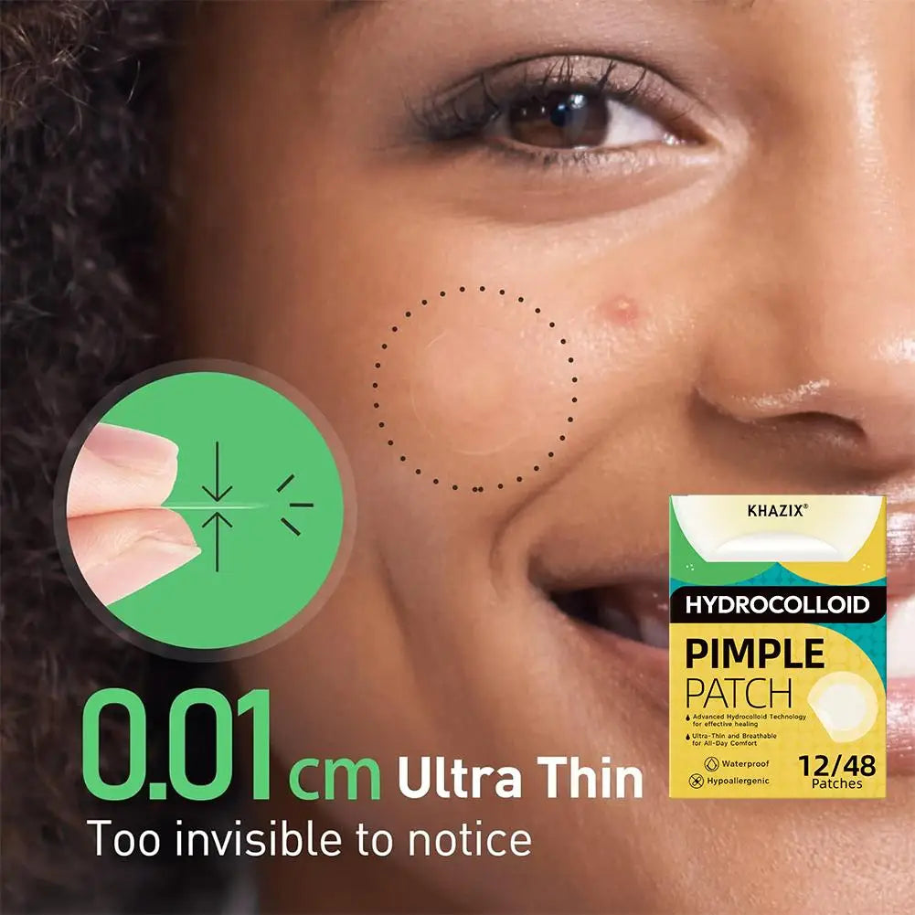 12 24Counts Invisible Hydrocolloid Pimple Patches Breakouts Thin Qme