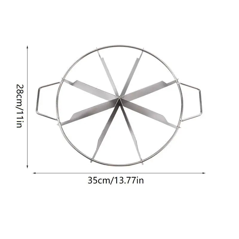 Cutter Slicer Stainless Steel Pastry Portion Marker Pizza Pie Divider Qme