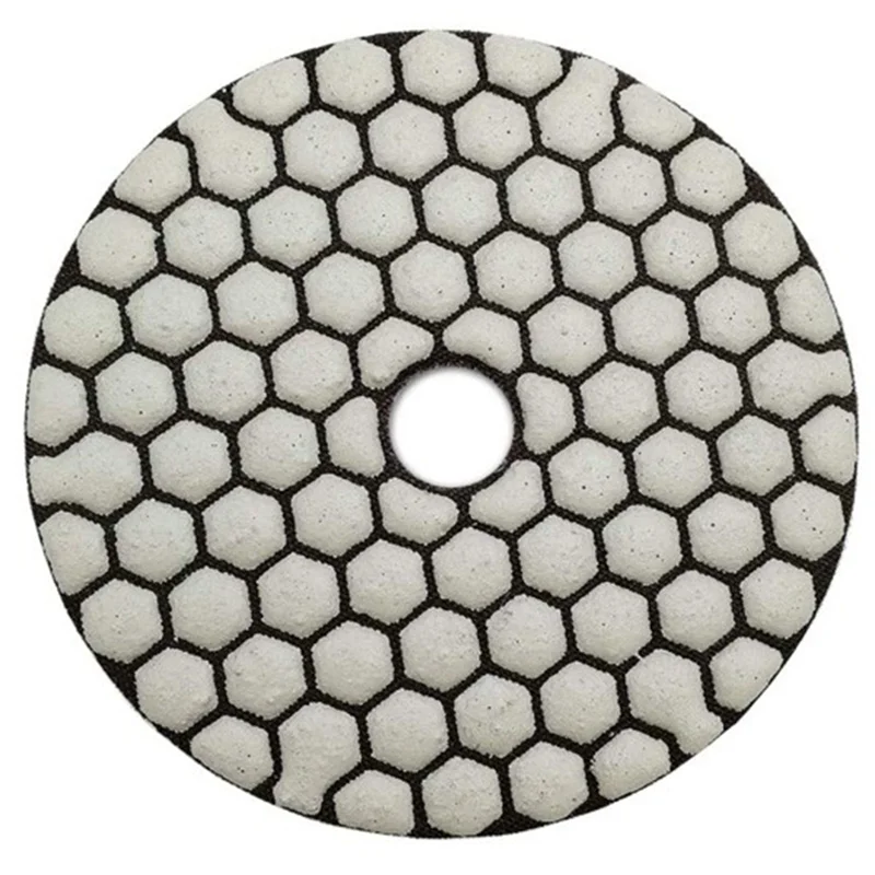 A02F-18Pcs Dia 4Inch/100Mm Grit 30 Diamond Dry Polishing Pads Resin Bond Flexible Dry Sanding Disc For Granite Marble Qme