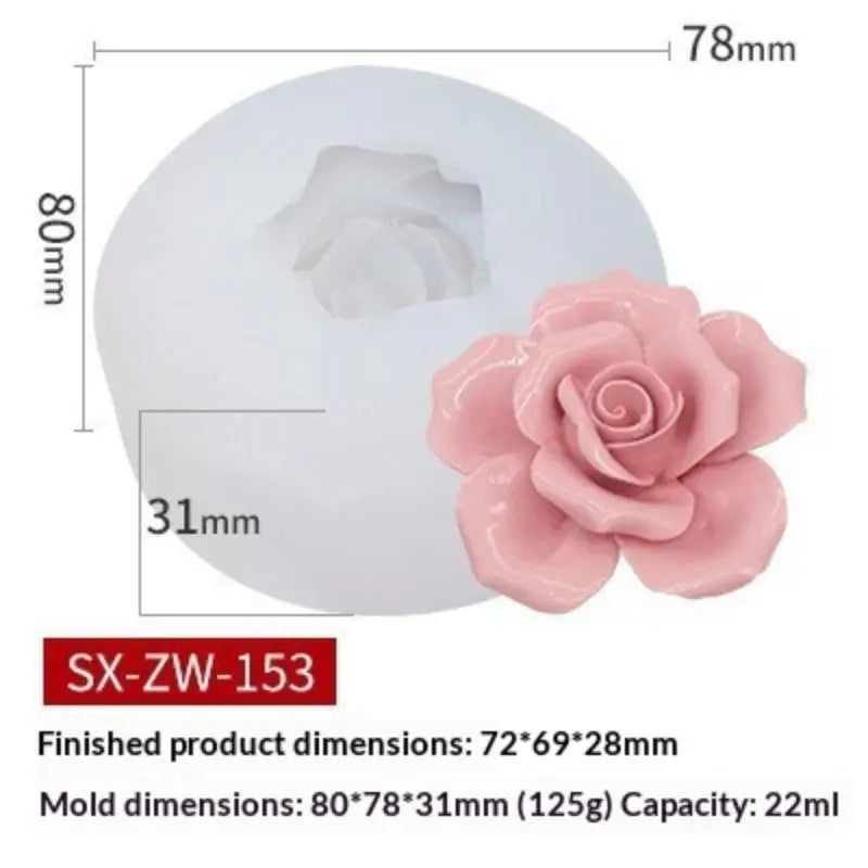 Flower Rice Cake Silicone Mold Non-stick Shape Mooncake Mung Bean Qme G