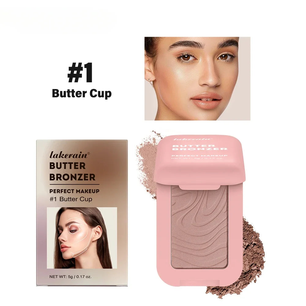 Butter Bronzer Cream Women Waterproof Genteel Girl Nude Makeup Silky Qme 01 Butter Cup