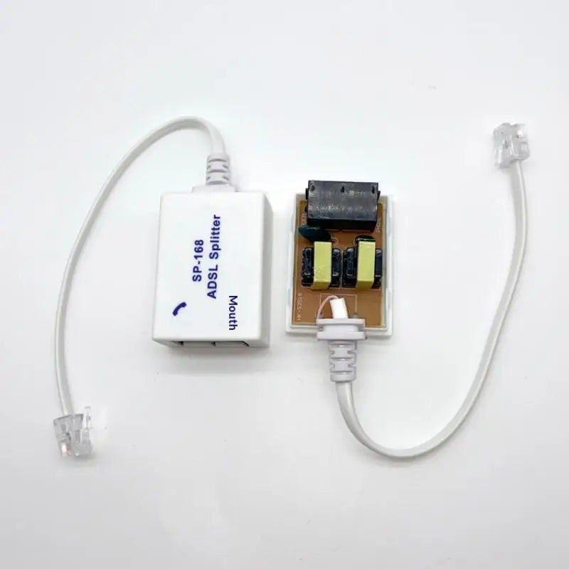 DSL Filter Splitter ADSL Phone Line Male 2 Female RJ11 6P4C 6P2C Qme