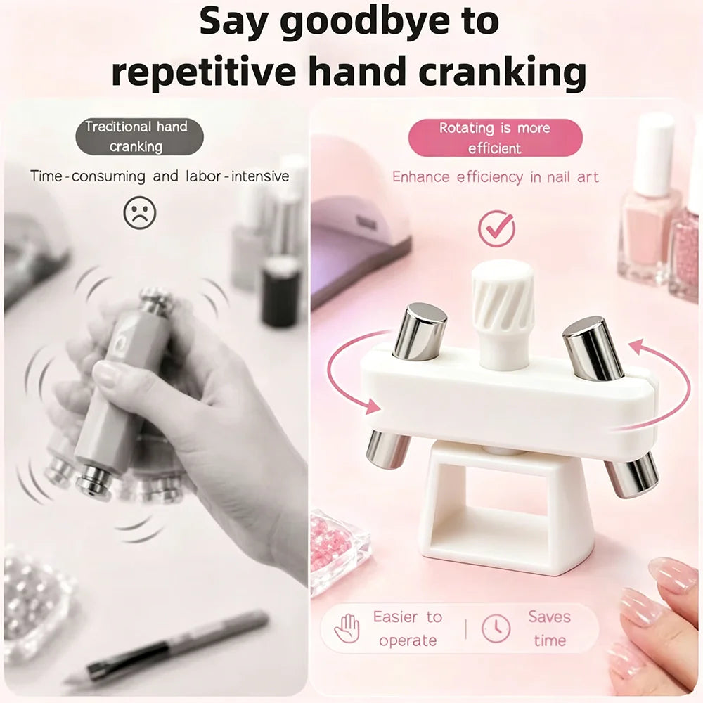 New Circular Cat Eye Nail Art Black Hole Magnet Strong Nail Art Gel Polish Guide Tool DIY Magnetic Nail Helper Manicure Design Qme