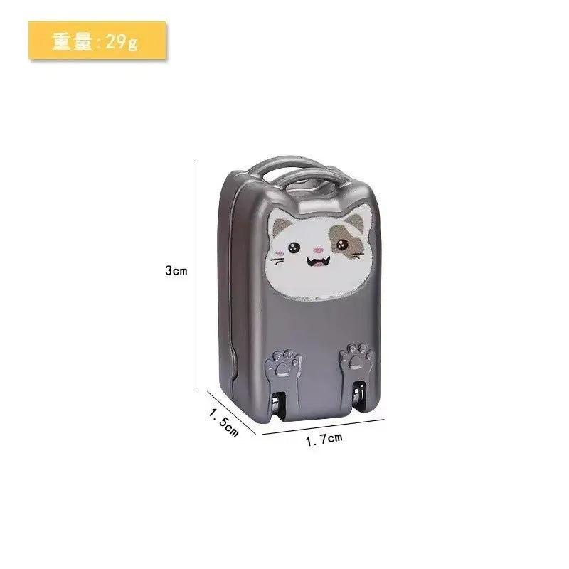 Nail Clipper Portable Folding Clippers Stainless Steel Mini Pendant Qme S cat